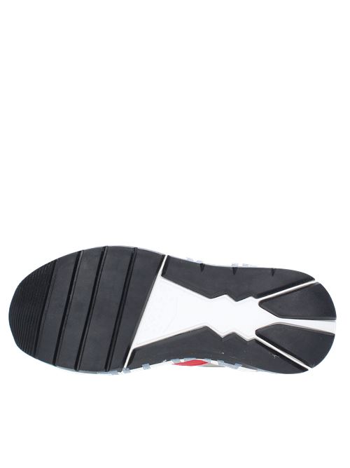 Sneakers in camoscio pelle e tessuto VOILE BLANCHE | CLUB16GRIGIO